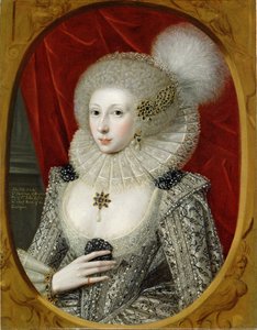 Retrato de uma mulher, possivelmente Frances Cotton, Lady Montagu, do Castelo de Boughton, Northamptonshire